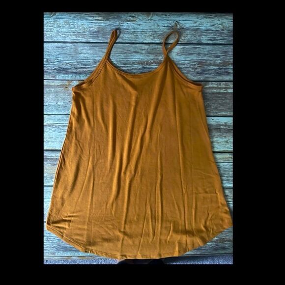Mustard Reversible Spaghetti Strap Tank - Picture 1 of 3
